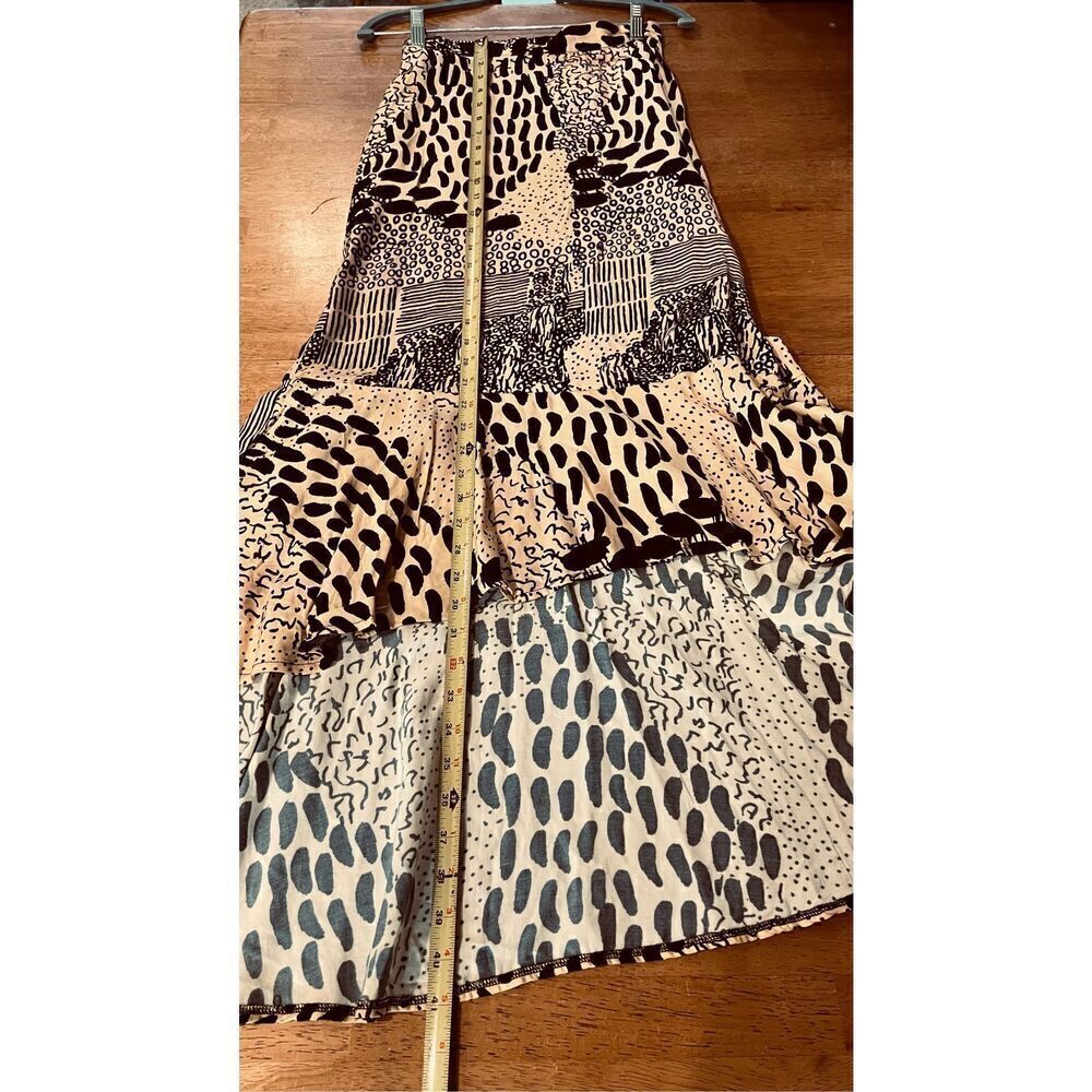 ASOS GRAPHIC HIGH HEM MAXI SKIRT WOMENS SIZE 2 NEW - Picture 7 of 10